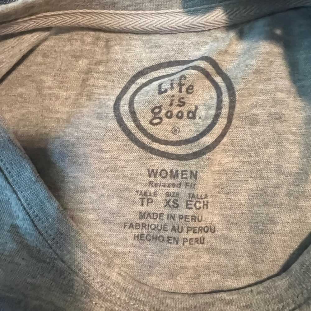 Life Is Good Women’s SS Relaxed Fit T-shirt XSMALL NWT - Picture 5 of 6